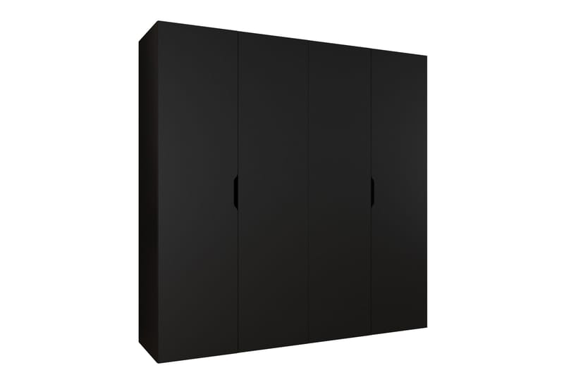 Abano Garderob 52x202 cm - Svart - Förvaring - Klädförvaring - Garderob & garderobssystem