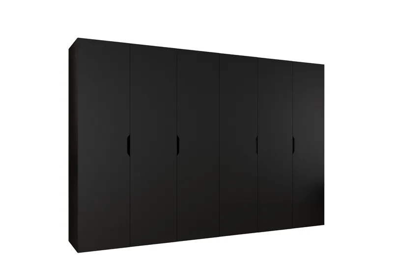 Abano Garderob 52x202 cm, Svart