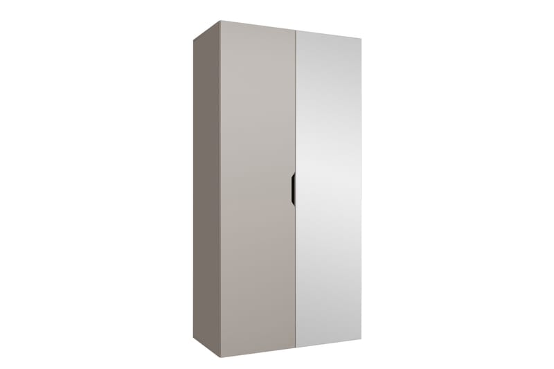 Abano Garderob m. Spegel 52x202 cm - Beige - Förvaring - Klädförvaring - Garderob & garderobssystem