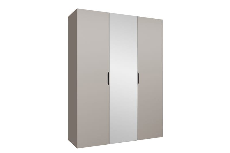 Abano Garderob m. Spegel 52x202 cm - Beige - Förvaring - Klädförvaring - Garderob & garderobssystem