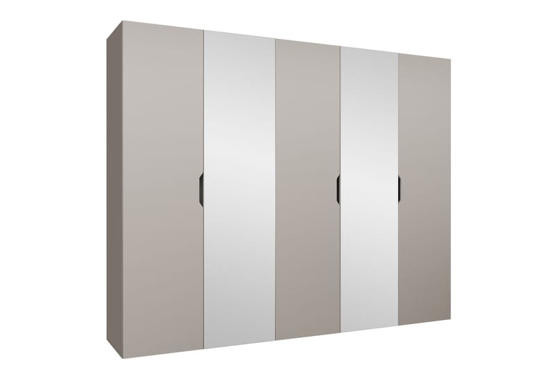 Abano Garderob m. Spegel 52x202 cm - Beige - Förvaring - Klädförvaring - Garderob & garderobssystem