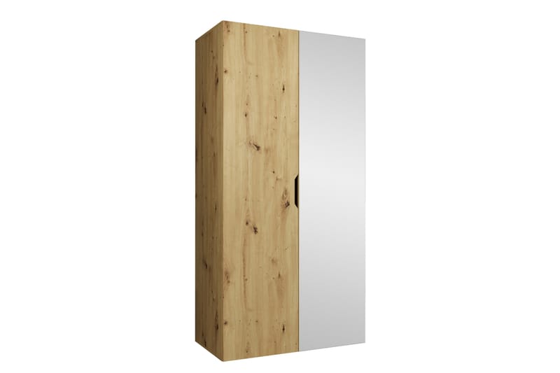 Abano Garderob m. Spegel 52x202 cm - Brun - Förvaring - Klädförvaring - Garderob & garderobssystem