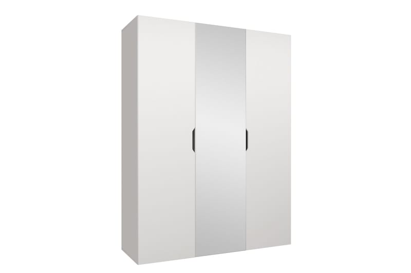 Abano Garderob m. Spegel 52x202 cm - Vit - Förvaring - Klädförvaring - Garderob & garderobssystem