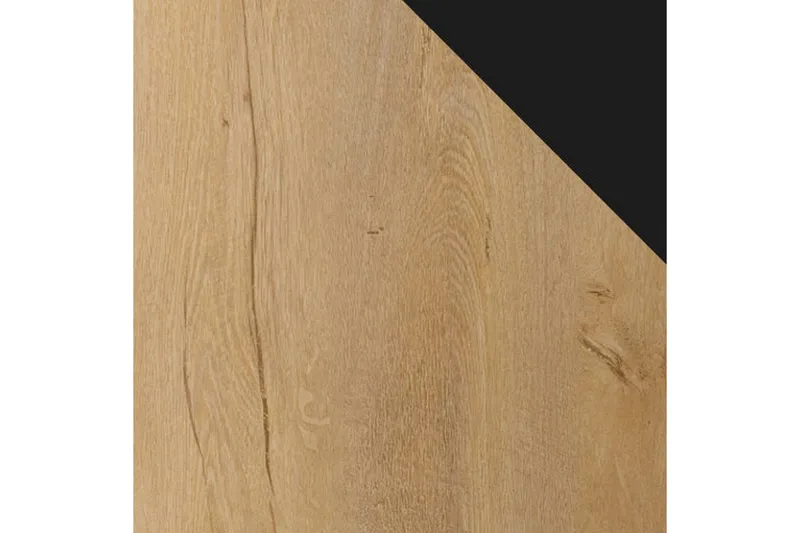 Abricot Garderob med Spegel 140x216x65 cm - Svart - Förvaring - Klädförvaring - Garderob & garderobssystem