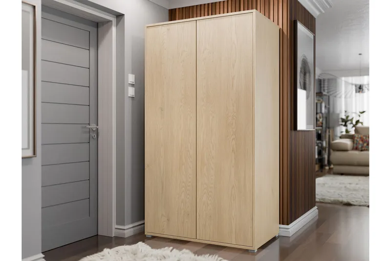 Agawal Garderob 100x178 cm - Brun - Förvaring - Klädförvaring - Garderob & garderobssystem