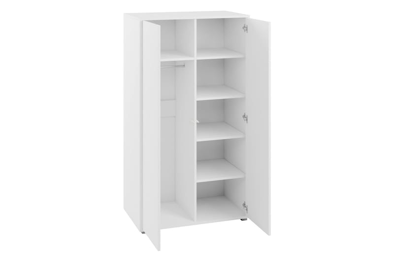 Agawal Garderob 100x178 cm - Vit - Förvaring - Klädförvaring - Garderob & garderobssystem