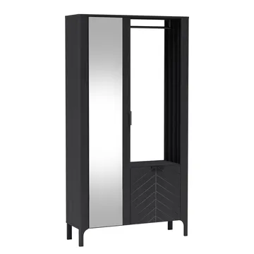 Aggarwal Garderob med Spegel 105 cm - Förvaring - Klädförvaring - Garderob & garderobssystem
