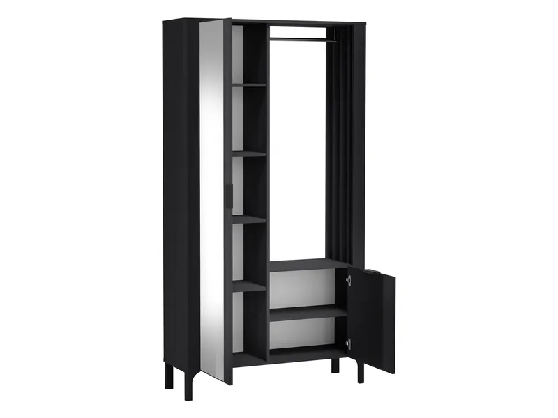 Aggarwal Garderob med Spegel 105 cm - Förvaring - Klädförvaring - Garderob & garderobssystem