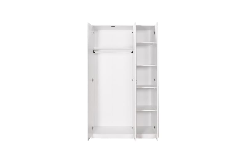 Ajra Garderob 103x185 cm Vit - Hanah Home - Förvaring - Klädförvaring - Garderob & garderobssystem
