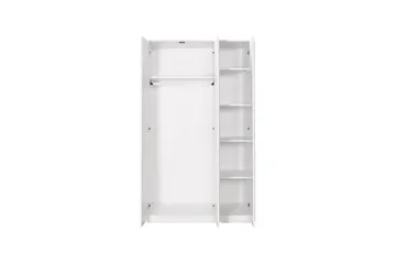 Ajra Garderob 103x185 cm Vit - Hanah Home - Förvaring - Klädförvaring - Garderob & garderobssystem