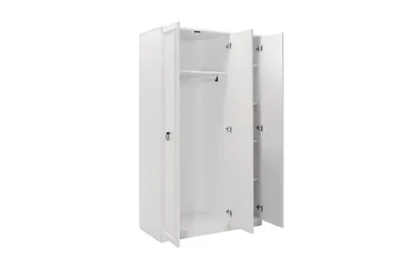 Ajra Garderob 103x185 cm Vit - Hanah Home - Förvaring - Klädförvaring - Garderob & garderobssystem