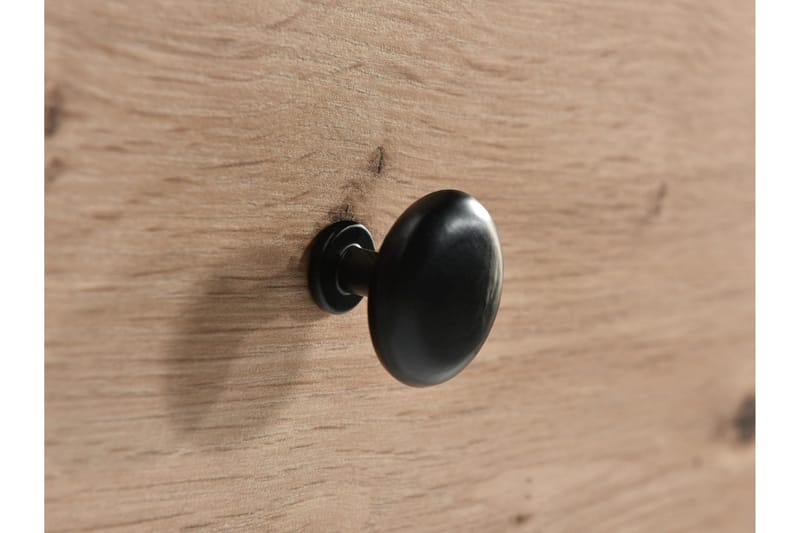 Aldbrough Garderob med Spegel 150x213 cm - Brun/Svart - Förvaring - Klädförvaring - Garderob & garderobssystem