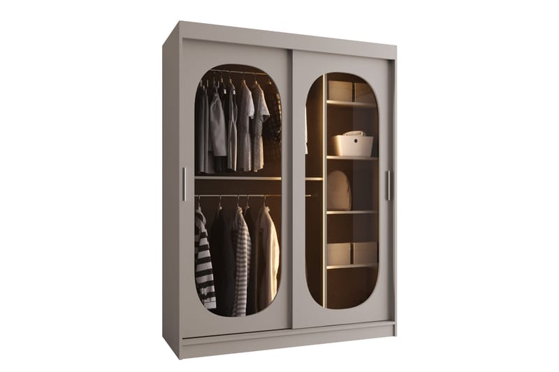 Allegra Garderob 150x200 cm - Beige - Förvaring - Klädförvaring - Garderob & garderobssystem