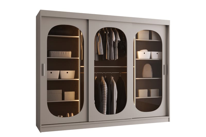 Allegra Garderob 250x200 cm - Beige - Förvaring - Klädförvaring - Garderob & garderobssystem