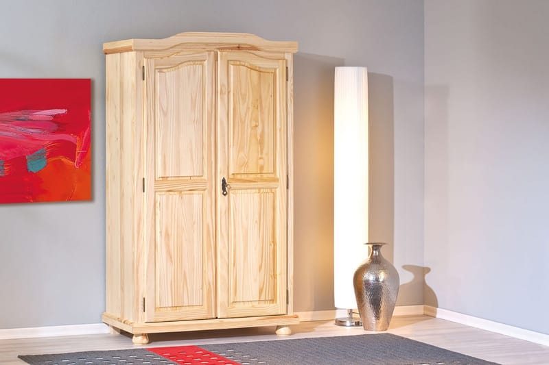 Amalia Garderob 104 cm - Furu - Förvaring - Klädförvaring - Garderob & garderobssystem