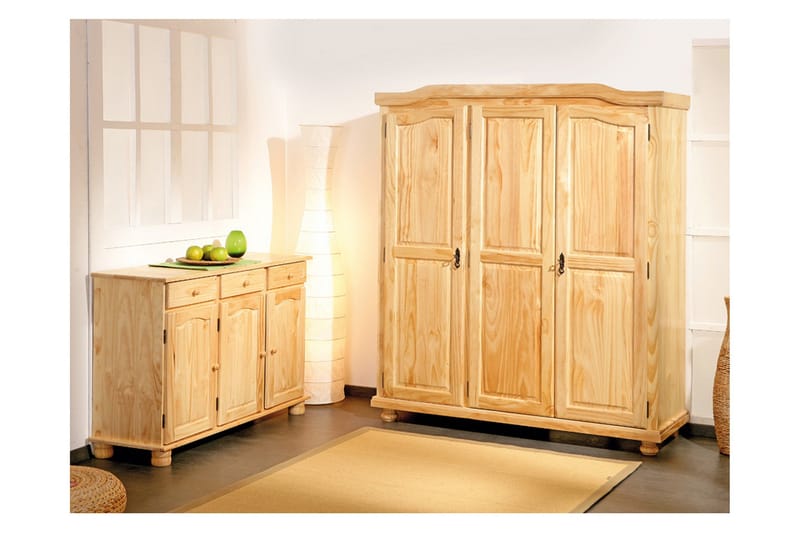 Amalia Garderob 150 cm - Furu - Förvaring - Klädförvaring - Garderob & garderobssystem