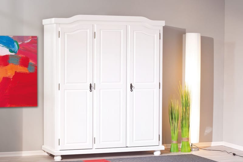 Amalia Garderob 150 cm - Vit - Förvaring - Klädförvaring - Garderob & garderobssystem