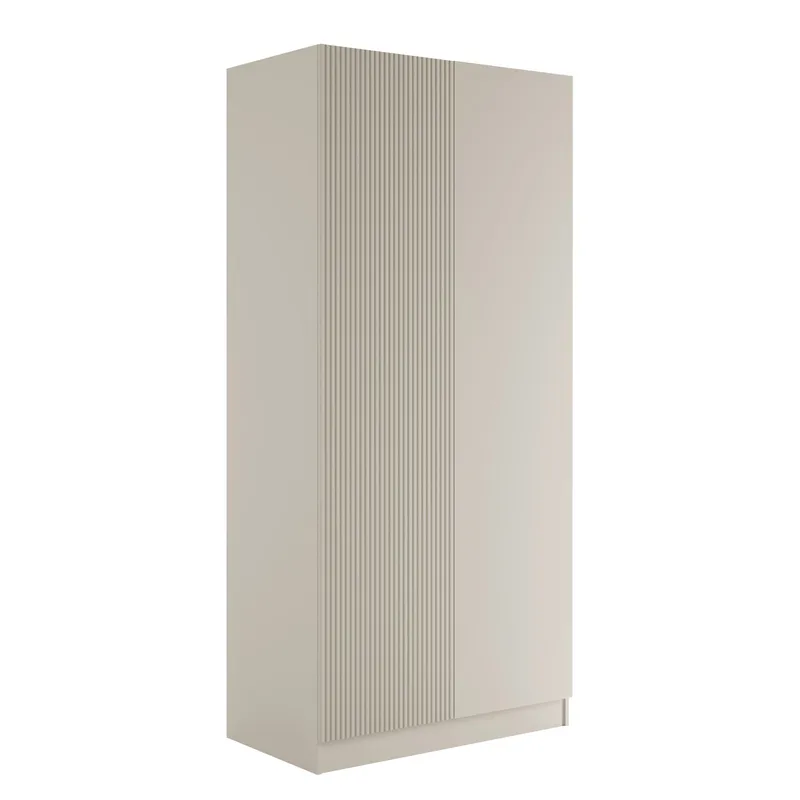Amelus Garderob 103x220 cm - Beige - Förvaring - Klädförvaring - Garderob & garderobssystem