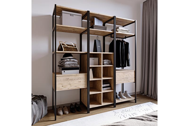 Amerbach Garderob 180x40 cm - Natur - Förvaring - Klädförvaring - Garderob & garderobssystem