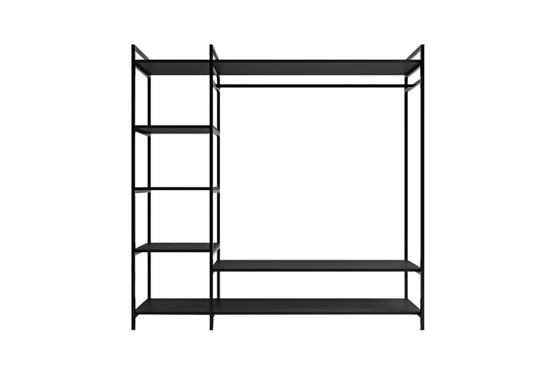 Amerbach Garderob 180x40 cm - Svart - Förvaring - Klädförvaring - Garderob & garderobssystem