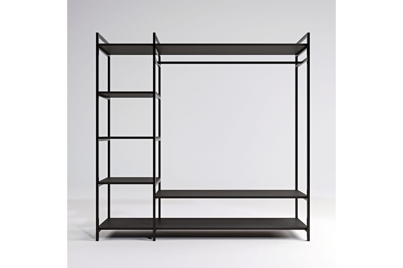 Amerbach Garderob 180x40 cm - Svart - Förvaring - Klädförvaring - Garderob & garderobssystem
