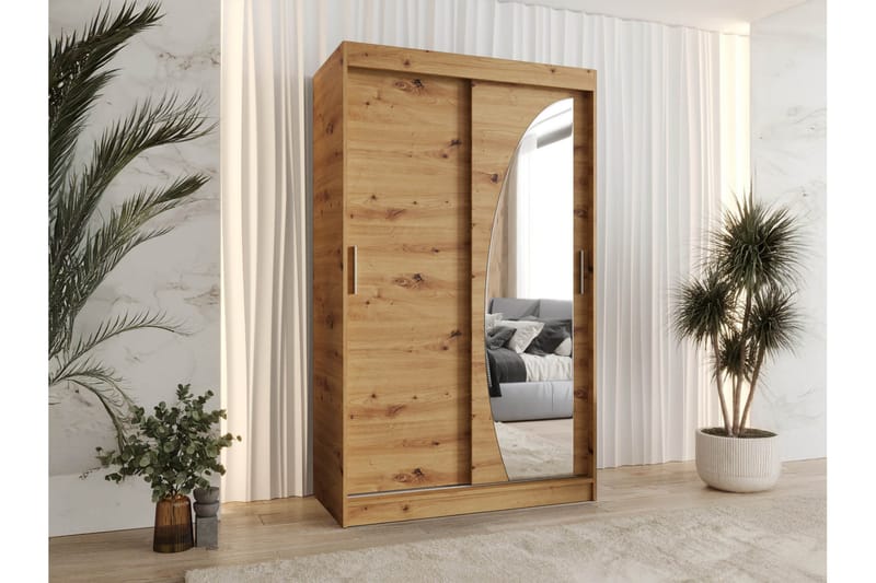Amira Garderob m. Spegel 120x200 cm - Förvaring - Klädförvaring - Garderob & garderobssystem
