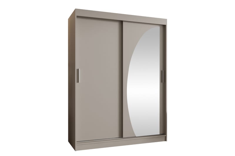 Amira Garderob m. Spegel 150x200 cm - Beige - Förvaring - Klädförvaring - Garderob & garderobssystem