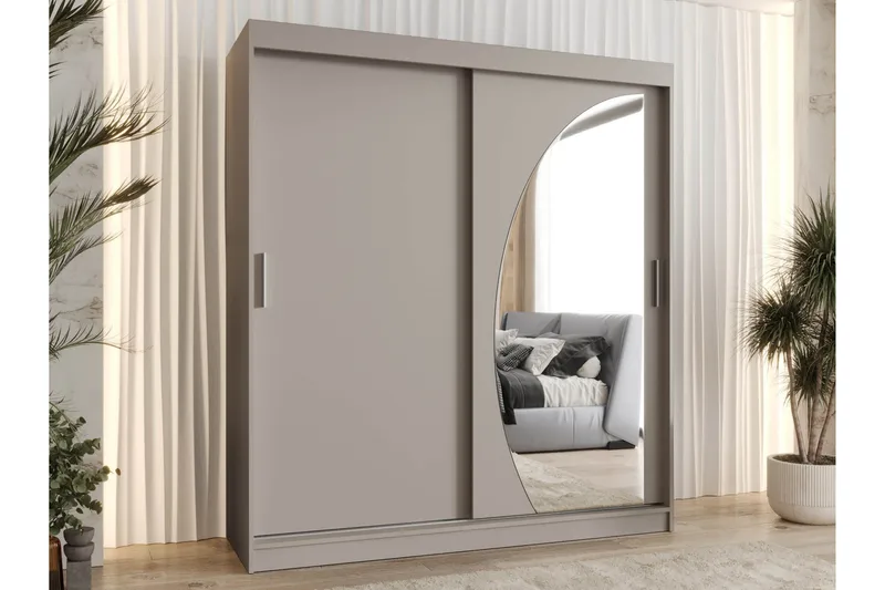 Amira Garderob m. Spegel 180x200 cm - Förvaring - Klädförvaring - Garderob & garderobssystem