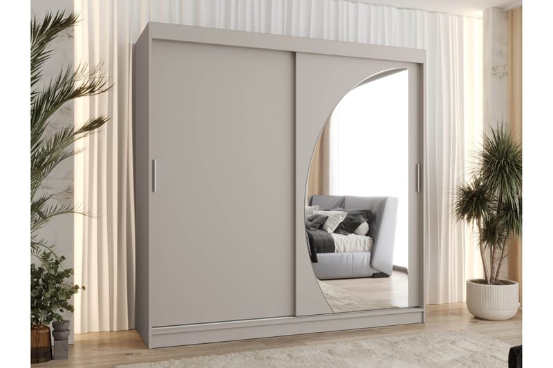 Amira Garderob m. Spegel 200x200 cm - Grön - Förvaring - Klädförvaring - Garderob & garderobssystem