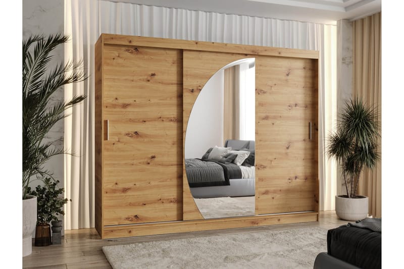 Amira Garderob m. Spegel 250x200 cm - Förvaring - Klädförvaring - Garderob & garderobssystem