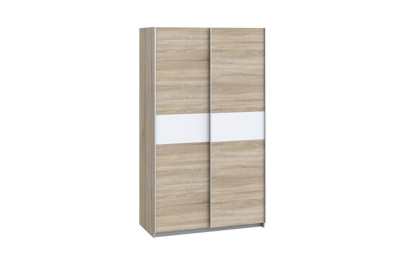 Amyracle Garderob 62x121 cm - Vit/Brun/Grå - Förvaring - Klädförvaring - Garderob & garderobssystem