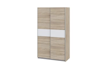 Amyracle Garderob 62x121 cm - Vit/Brun/Grå - Förvaring - Klädförvaring - Garderob & garderobssystem