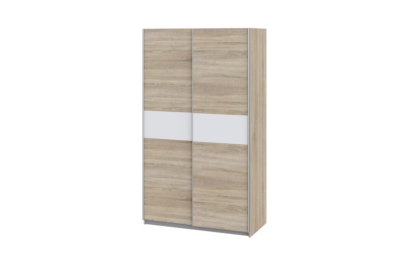 Amyracle Garderob 62x121 cm - Vit/Brun/Grå - Förvaring - Klädförvaring - Garderob & garderobssystem