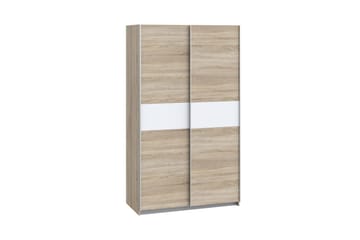 Amyracle Garderob 62x121 cm - Vit/Brun/Grå - Förvaring - Klädförvaring - Garderob & garderobssystem