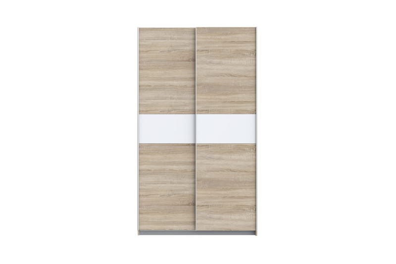 Amyracle Garderob 62x121 cm - Vit/Brun/Grå - Förvaring - Klädförvaring - Garderob & garderobssystem