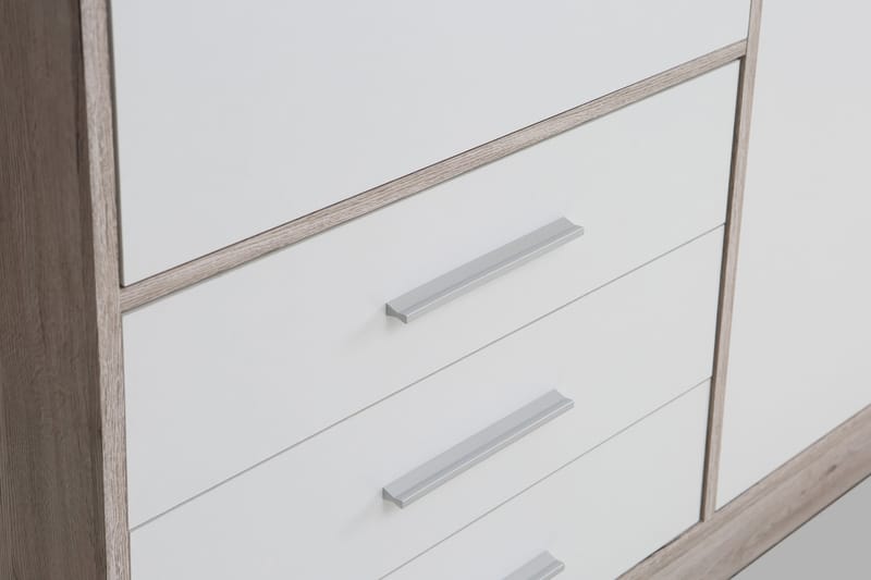 Ashgate Garderob 207 cm - Brun/Vit - Förvaring - Klädförvaring - Garderob & garderobssystem
