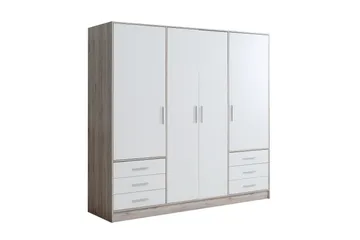 Ashgate Garderob 207 cm - Brun/Vit - Förvaring - Klädförvaring - Garderob & garderobssystem