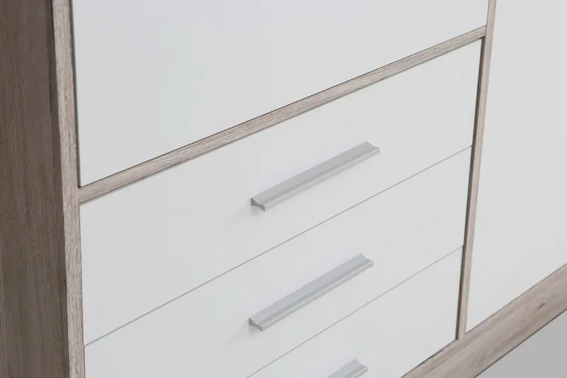 Ashgate Garderob 207 cm - Brun/Vit - Förvaring - Klädförvaring - Garderob & garderobssystem