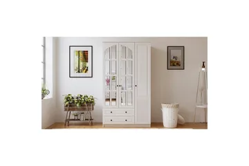 Astrel Garderobsskåp 105x210 cm - Matt Vit - Förvaring - Klädförvaring - Garderob & garderobssystem - Klädskåp & fristående garderob