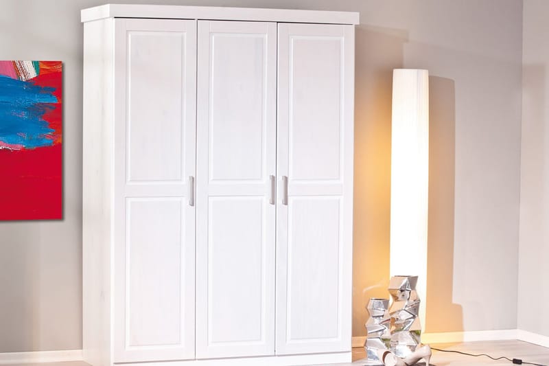 Bailey Garderob 140 cm - Vit - Förvaring - Klädförvaring - Garderob & garderobssystem
