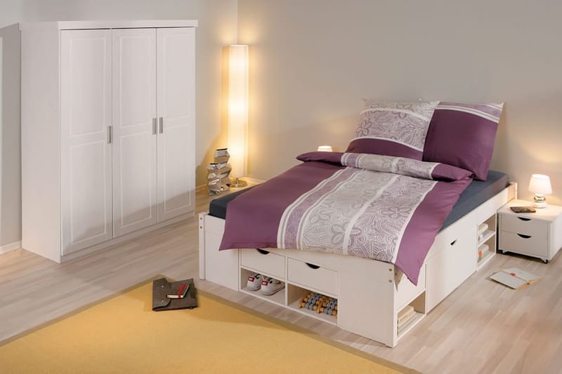 Bailey Garderob 140 cm - Vit - Förvaring - Klädförvaring - Garderob & garderobssystem