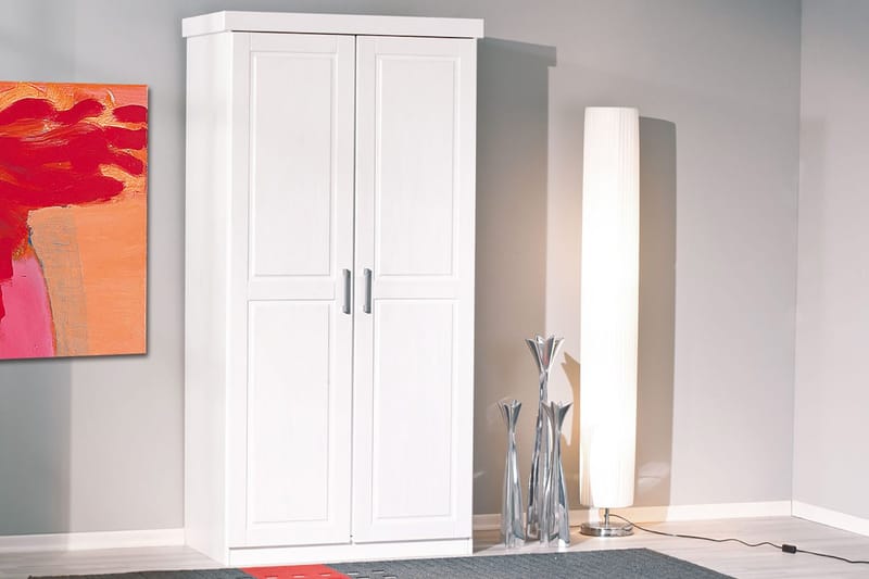 Bailey Garderob 95 cm - Vit - Förvaring - Klädförvaring - Garderob & garderobssystem