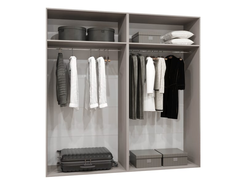 Barile Garderob 200 cm - Cashmere, svart - Förvaring - Klädförvaring - Garderob & garderobssystem - Klädskåp & fristående garderob