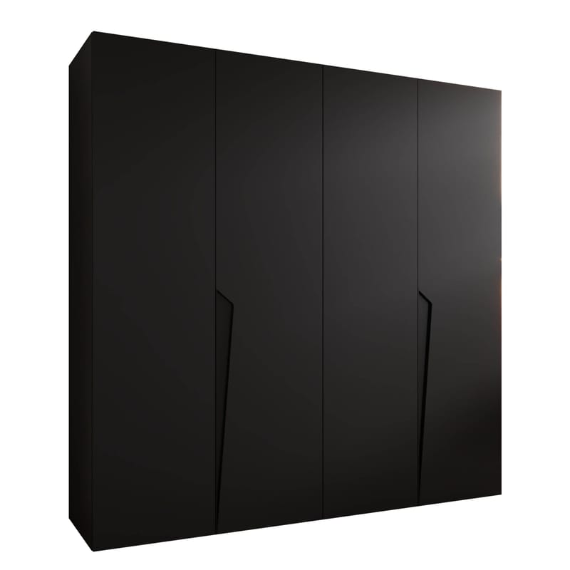 Barile Garderob 200 cm - svart - Förvaring - Klädförvaring - Garderob & garderobssystem - Klädskåp & fristående garderob