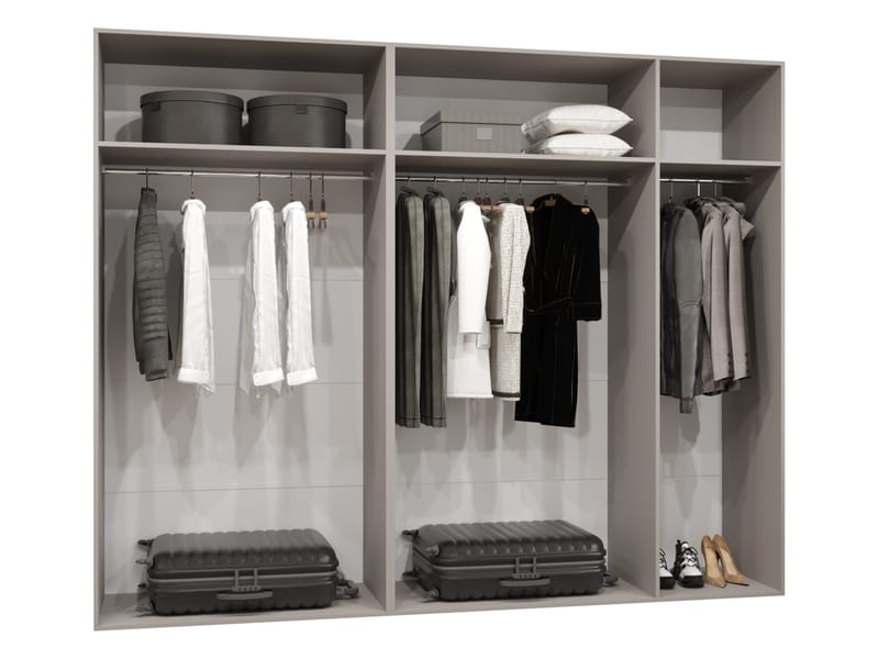 Barile Garderob 250 cm - Cashmere - Förvaring - Klädförvaring - Garderob & garderobssystem - Klädskåp & fristående garderob