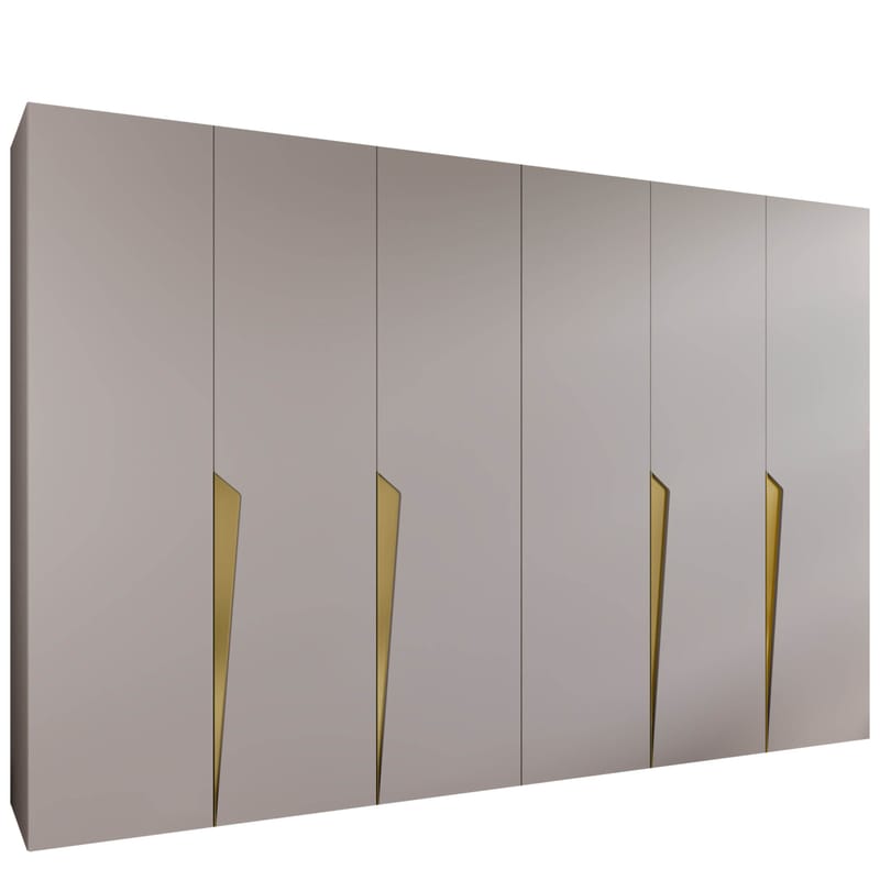 Barile Garderob 300 cm, cashmere/guld