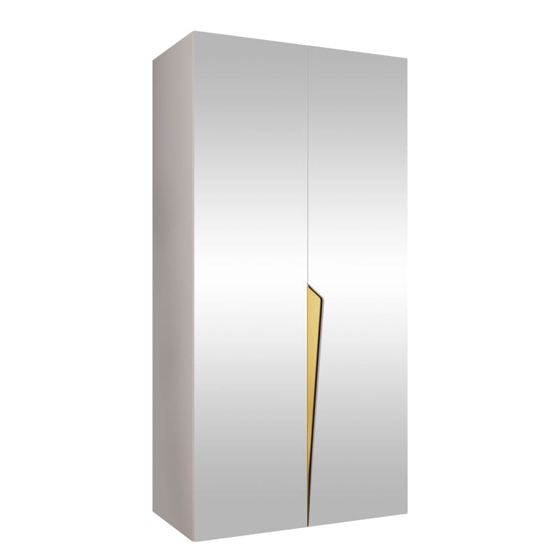 Barile Garderob med spegel 100 cm, vit