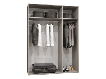 Barile Garderob med spegel 150 cm - vit - Förvaring - Klädförvaring - Garderob & garderobssystem