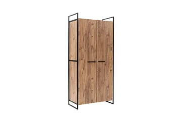 Batler Garderob 52x104 3 Dörrar - Natur - Förvaring - Klädförvaring - Garderob & garderobssystem