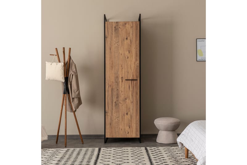 Batler Garderob 52x104 3 Dörrar - Natur - Förvaring - Klädförvaring - Garderob & garderobssystem